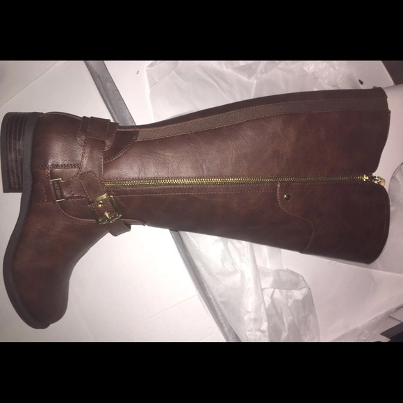 Guess knee-high equestrian wide calf boots - Picture 7 of 12